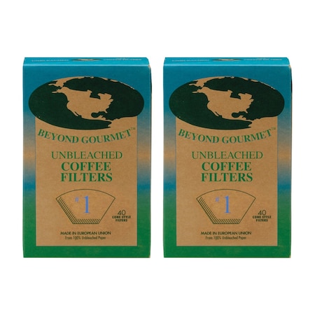 Beyond Gourmet 40 Unbleached #1 Coffee Filters 0401/2