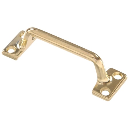 Cool Kitchen 4 in. Carded, Sash Lift Handrail Bracket, Polished Brass CO1627034