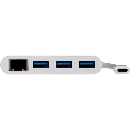 Monoprice SELECT SERIES USB-C 3-PORT USB 3.0 HUB AND GIGABIT ETHERNET ADAPTER 14503