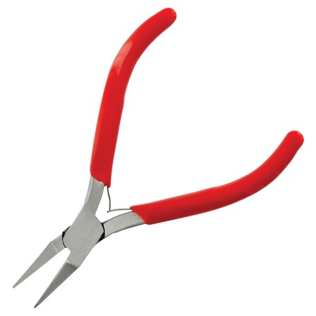 Multicomp Pro Pliers, Box Joint, Flat Nose, Smooth Jaw, Comfortable Insulated Grips, Stainless Steel, 4.72in. L MP012506