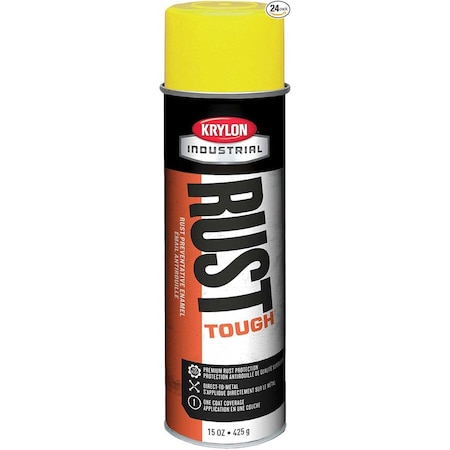 Krylon Industrial Rust Tough Acrylic Enamel Safety Yellow OSHA R00439