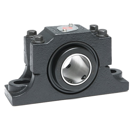Moline Bearing Pillow Block Bearing, Ductile Iron Housing Material, Set Screw, Tapered Roller, 2-1/4 in Dia, Steel Insert Material 49322204