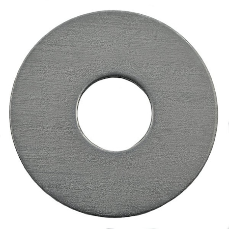 Zoro Select Flat Washer, For Screw Size 1/2 in , Titanium Plain Finish 0000894