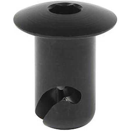 Allstar Performance 0.44 x 0.5 in. Oval Allen Head Aluminum Button Fasteners, Black, 10PK ALL19176