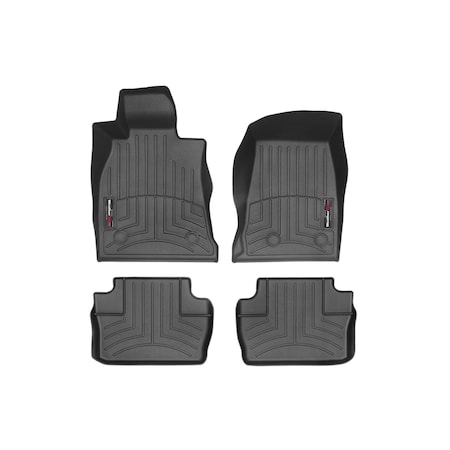 Weathertech Black, Front and Rear Floorliners 441618-1-2