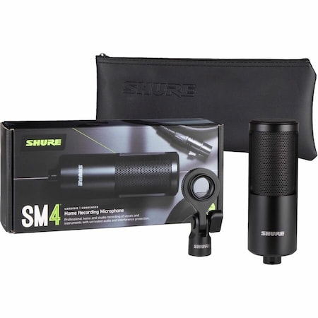 Shure SM4 MIC, BLACK W/ HARD MOUNT SM4-K