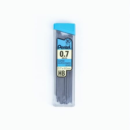 Pentel Lead Refill, HB, 0.7 mm, PK30 PENC27HB