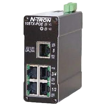 Red Lion Ethernet Switch 105TX-POE