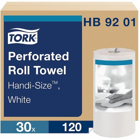 Tork Tork Advanced White Perforated Roll Towel, 30PK HB9201