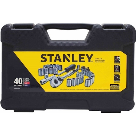 Stanley 40 pc. 1/4" & 3/8" Drive Mechanics Tool Set STMT71648