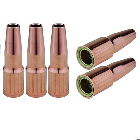 Star Tech Weld MIG Welding Nozzles 3/8in for Tweco#2, #4 & Lincoln Magnum 200-400, 5PK 23-37