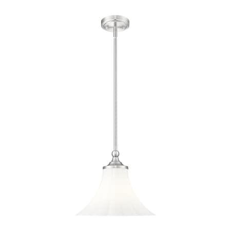 Z-Lite Fleur Brushed Nickel 1 Light Pendant 1958P12-BN