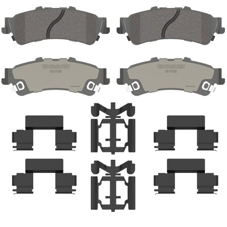 Wagner Brake OEX Rear Disc Brake Pad Set Premium Ceramic,  OEX792B
