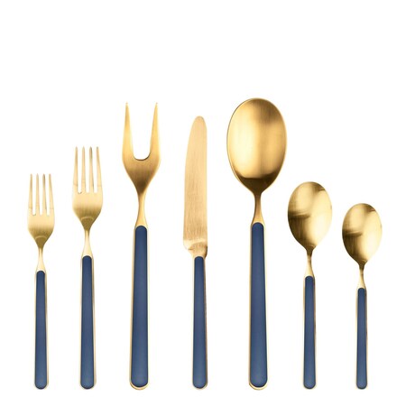 Mepra Fantasia Ice Gold Flatware Set - 32 Pieces - Cobalt 10C622032OI