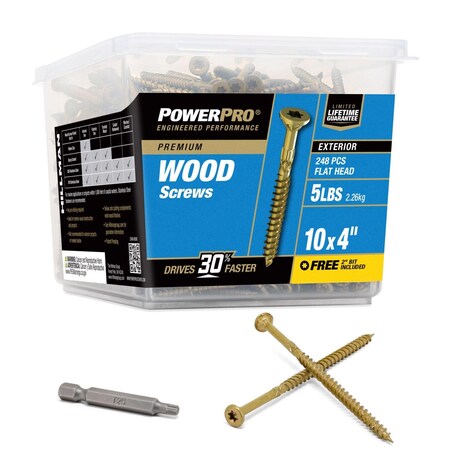 Hillman Deck Screw Pp #10X4" 48615