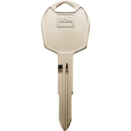 Hy-Ko Automotive Key Blank, Brass, Nickel, For: Kia Vehicle Locks 11010KK6