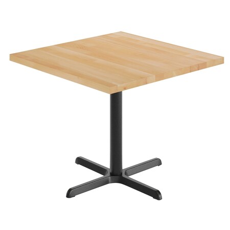 Flash Furniture Bennett 36 in Square Solid Wood Indoor Tabletop in Natural with 30 in x 30 in Dining Height GSF-SQ36-NAT-T3030-GG