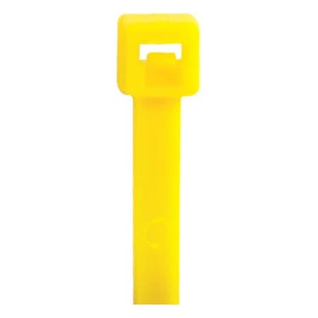 Partners Brand Cable Tie, 11 in L, Yellow, Nylon, 50 lb Strength, 1000 PK CT115C