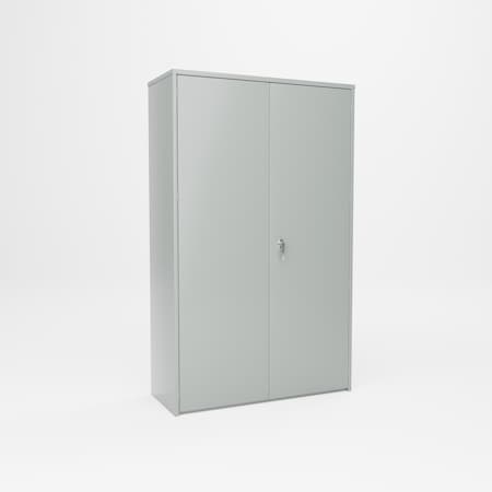 Pucel Heavy Duty Storage Cabinet, 48 in W x 78 in H x 19 in D, 4 Adjustable Shelves, Putty HDSC-4878-19-4