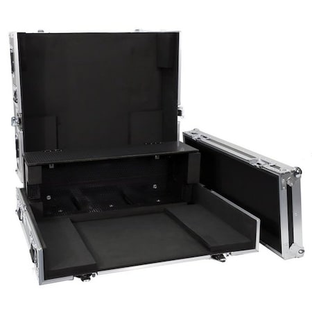 Deejay Led Fly Drive Case For Yamaha QL5 64CH Digital Mixing Console w/Wheels BLACK Color TBHYAMQL5DOGHOUS
