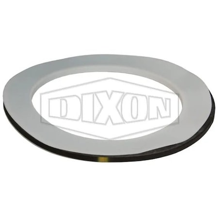 Dixon Cam and Groove Railroad Tank Car Gasket, 5 in Nominal, 3-13/16 ID x 5-1/4 OD x 3/16 in Thick, PTFE,  500GTCATF