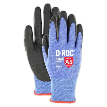Magid D-ROC AeroDex 18-Gauge Extremely Lightweight Foam Nitrile Coated Work Glove, Cut Level A5, Size 12 GPD48612