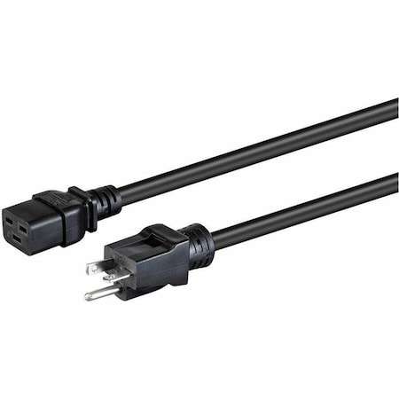 Monoprice HEAVY DUTY POWER CORD - NEMA 5-20P TO IEC 60320 C19_ 12AWG_ 20A/2500W_ 35058