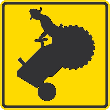 Lyle W11-5, Farm Machinery Symbol (Old Style), 30x30, High Intensity Prismatic, Yellow G-15433-HI_30x30