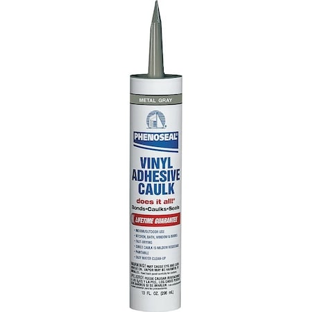 Dap Caulk Vinyl Adhesive Gry 10Oz 04102