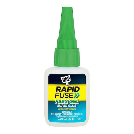 Dap InstantAdhesive, Clear, 0.7floz, Bottle 7079800163