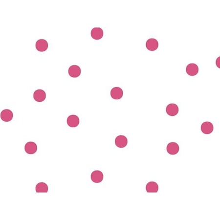 Nashville Wraps Large Hot Pink Dots Cello Roll, 30x100 CR30LHPD