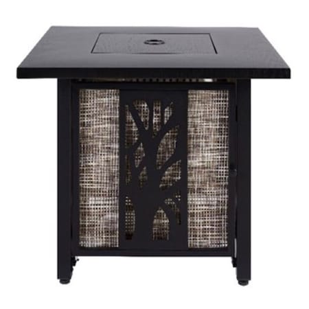 Living Accents 30 in. W Steel Square Propane Fire Pit GPF06