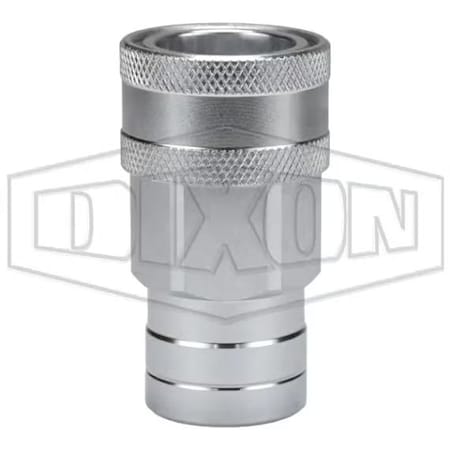 Dixon AG Series Agricultural Poppet Valve Coupler, 3/4-14 Nominal, Female NPTF, Steel 6AGF6-PV