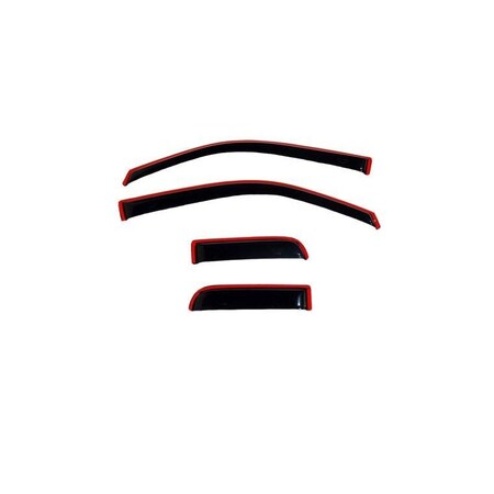 Ventshade Rainguards, Aerodynamic Design, In-Channel, Smoke, Acrylic, Set Of 4 194738