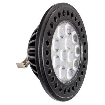 Westgate PAR36 LED 12V AC, 12W, 1000LMS, CRI80, 50D ANGLE 5000K DAMP LOCATION, Black PAR36-12W-50K