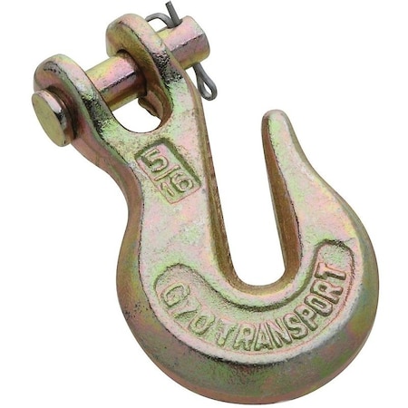 National Hardware Clevis Grab Hook, 5/16 in, 4700 lb Working Load, Steel, Yellow Chrome N282-087