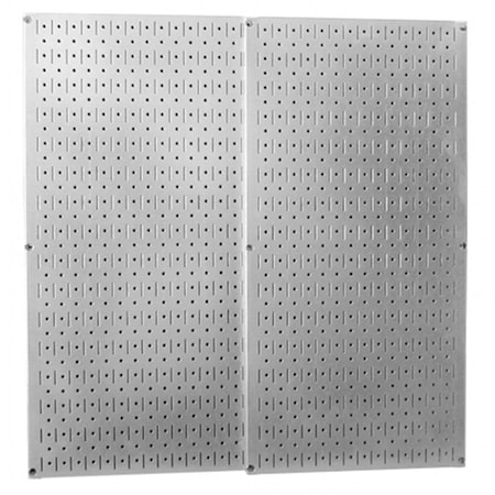Wall Control Metal Pegboard - Two Panel Pack 32 in. x32 in. Galvanized, 2PK 30-P-3232GV