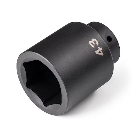 Tekton 1/2 Inch Drive x 43 mm Deep 6-Point Impact Socket SID23143