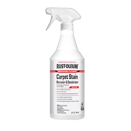 Rust-Oleum Professional Cleaners Carpet Stain Remover and Deodorizer Spray, 32 oz, PK6 352258