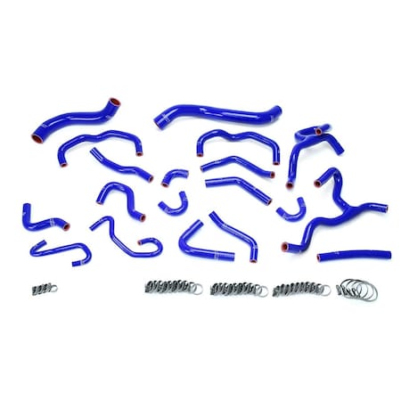 Hps Performance High Temp Reinforced Silicone Radiator and Heater Coolant Hose Kit, Blue,  57-1709-BLUE