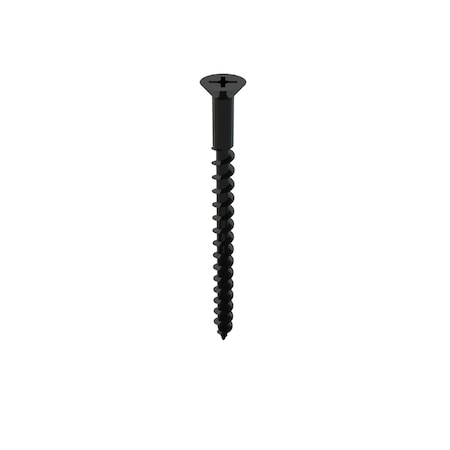 Zoro Select Drywall Screw, #8 x 2-1/2 in, Steel, Flat Head Phillips Drive, 2000 PK 0840KPG