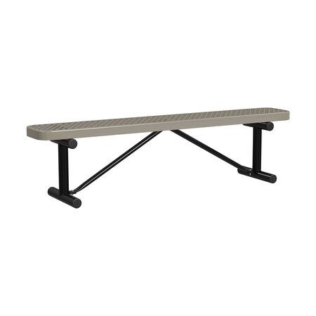 Leisure Craft Portable, Bench w/o Back, 6ft., Beige B6XPP-BEIGE