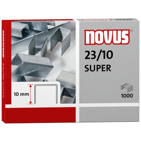 Novus Premium HD Staples, 23/10, 1k, 10mm, PK1000 042-0531