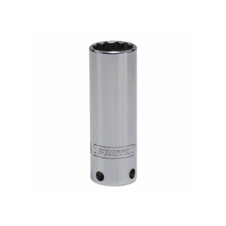 Proto Tether-Ready Drive Deep Sockets, 3/8 in Drive, 18 mm, 2 3/4 in L, 12 Points 577-5018M-TT