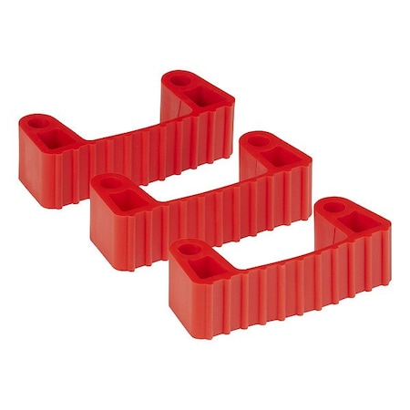 Vikan Rubber Bands for Wall Brackets, Red 10024