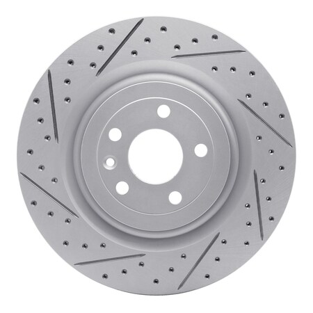 Dynamic Friction Co DFC Geoperformance Rotor - Drilled and Slotted 830-54266L