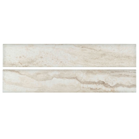 Msi Bernini Bianco Bullnose SAMPLE Porcelain Wall Tile ZOR-PT-TR-0112-SAM