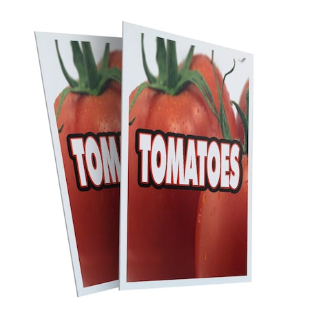 Signmission Tomatoes, Plastic Signs Only 24 Inch x 36 Inch, Corrugated Plastic, 2PK CSB-2436-2PACK-Tomatoes