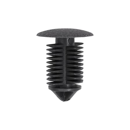 Auveco Retainer; Head Diameter: 16mm, Stem Diameter: 12mm, Stem Length: 19mm, Dark Gray Nylon, 25PK 21913