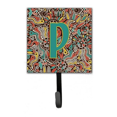 Carolines Treasures Letter P Retro Tribal Alphabet Initial Leash and Key Holder CJ2013-PSH4